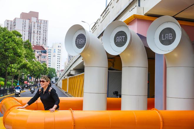 爆改破桥洞化身“多巴胺”梦核公园苏州河城市微更新空间成网红打卡地(图9)