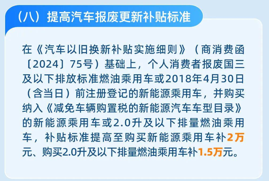 J9九游会：汽车以旧换新补贴翻倍！专家：预计今年乘用车产销量有望突破3000万辆新能源汽车市占率有望突破40%