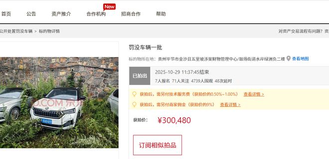 J9九游会：毕节市27辆罚没的大众等牌子的车辆打包拍卖被人30万高价竞得