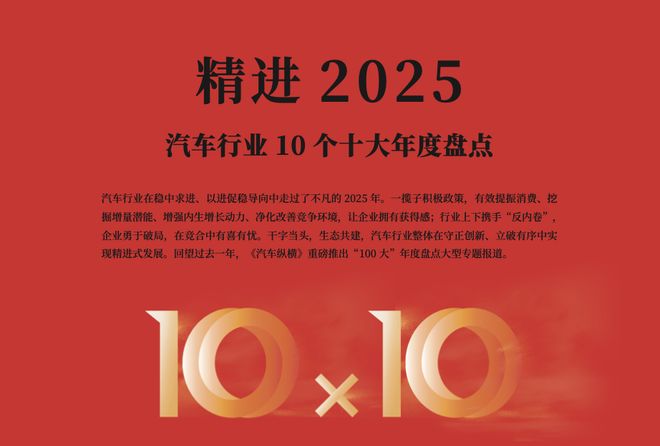 2025中国汽车产业十大年度新政精进2025——汽车行业10个十大年度盘点（二）