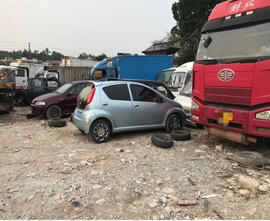 忻州回收报废车图片报废货车回收(图1)