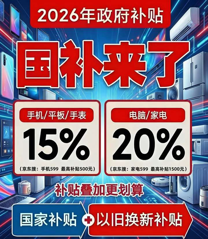 九游会J9：2026国补领取全攻略：625亿补贴4月开领手机数码家电汽车国补领取操作方法一文搞定(图2)